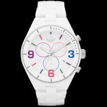 $115 Adidas By Fossil Cambridge Chronograph White Dial Adh2692 Watch