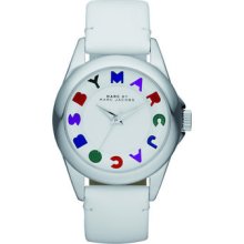 $175 Marc Jacobs Mbm1190 Bubble White Women's Watch