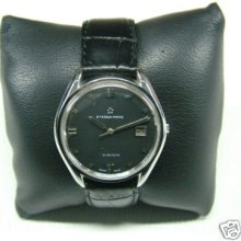 1970's Eterna Vision Black Dial Automatic Man's Watch