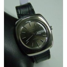 1970's Longines Admiral Daydate Twotone Grey Dail Man's Watch