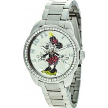 26165 Disney by Ingersoll Ladies Minnie Mouse Silver Watch