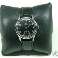 40's Omega Subsecond Wheel Black Dial Man's Watch