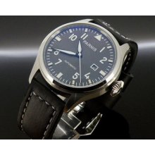 47mm Parnis Gray Dial Big Pilots Automatic Mens Watch Luminous Hand Date 069c