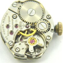 4u2fix Vintage Gruen Precision N225r Cal 17j Movement Good Bal Hs & Ms