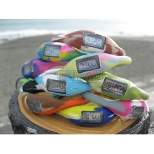 5x Flowline Funky Marble Unisex Silicone Ion Sports Watch 1m Water Resist