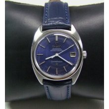 60's Omega Constellation Blue Dial Date Cal:654 Man's