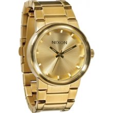 A160-1502 Nixon Mens The Cannon All Gold Watch