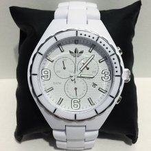 Adidas By Fossil White Nylon Chronograph Watch $115