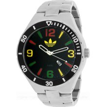 Adidas Melbourne Rasta Steel Xl Watch Adh2651+original Adidas Box