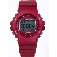 ADVANCE WATCH COMPANY LTD. Unisex Ana Digit LCD Red Watch with Round