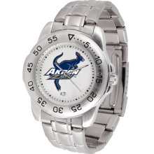 Akron Zips Logo- Mens Sport Steel Watch