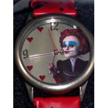 Alice In Wonderland Red Queen Mirrow Dial Watch Film Disney