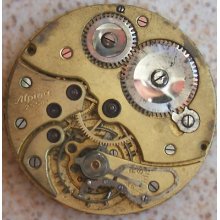 Alpina Pocket Watch Movement Chronometer 39 Mm In Diameter Running Condition