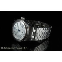 Android Men's Spiral Automatic Silver Tone Dial Stainless Steel Bracelet Watch