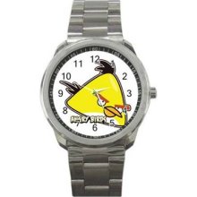 Angry Birds Unisex Silver-Tone Sports Metal Watch 02