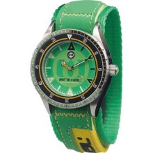 Animal Taku Men's Quartz Watch With Green Dial Analogue Display And Green Fabric And Canvas Strap Ww2wa006-008-O/S