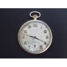 Antique Swiss Made Chronometre Artos Prima Art Deco Pocket Watch