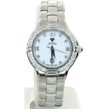 Aqua Master White Dial Diamond Womens Watch W305 4