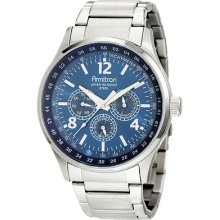 Armitron Men's Multi Function Blue Textured Dial Sport Watch Day & Date