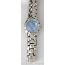 Armitron Now Women's Watch Silver Tone Light Blue Dial