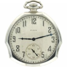 Art Deco Gold Filled ELGIN Pocket Watch with Fancy Shaped Case