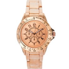 Asos Rose Gold Sports Ladies Chronograph Watch Rrp Â£30