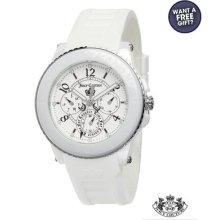 Authentic Juicy Couture Ladies Watch 1900753 Ceramic White+ Free Gift