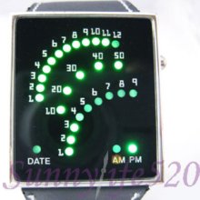 Awesome Digital Date 29 Green Led Men Lady Unisex Watch