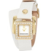 BCBG Leather Mother-of-Pearl Dial Women's Watch #BG6369