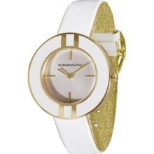 Bcbg Max Azria Ladies White Leather Watch Bg6250