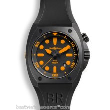 Bell & Ross Br02-92 Orange 44mm Black Dial Automatic B&p Ret:$5,000.00