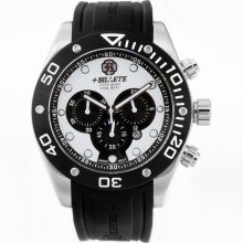 Bilette Men's Black/ White Dial Chronograph Watch (Watch)