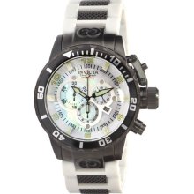 Black Corduba 52mm Quartz Mother Of Pearl Diver Timepiece