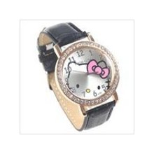 Black - kitty kitty style quartz watch