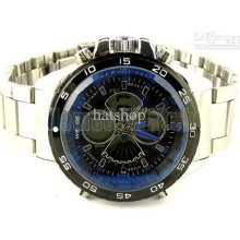 Blue Automatic Mechanical Watch Quartz Movement Men's Watch Fashion