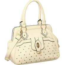 Bone Cross-Body Convertible ''Manhattan'' Satchel