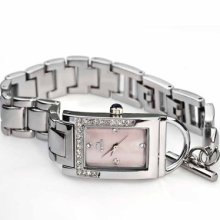 Bracelet Steel Band Ladies Watches Nice Dial Crystal Case Japan Quartz 71005