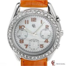 Brand New CHETE AND LAROCHE JBA100854-O Leather Ladies Watch - silver