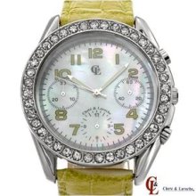 Brand New CHETE AND LAROCHE JBA100854-G Leather Ladies Watch - silver