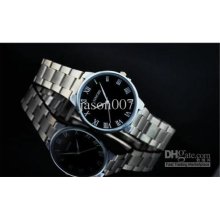 Brand New Style Quartz Sinobi Roman Number Men's Watch Stainless Ste