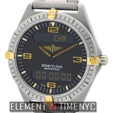 Breitling Aerospace Multifunction Titanium & Gold 40mm Black Dial F56060