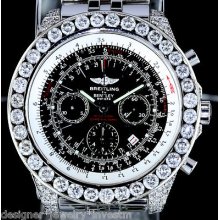 Breitling Bentley 15.00ctw Diamond 6.75 Chronograph Automatic Large Watch