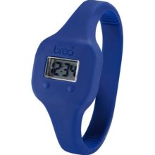 Breo Reflex Unisex Digital Watch With Grey Dial Digital Display And Navy Rubber Bangle B-Ti-Rfl11s