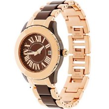 Bronzo Italia Mother-of-Pearl Dial Ceramic Link Bracelet Watch - Brown - One Size