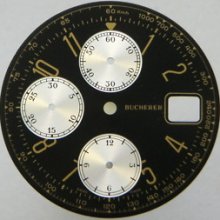 Bucherer Chronograph Watch Dial Men's Lemania 185