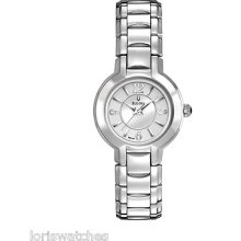 Bulova 96l147 Women's Fairlawn Stainless Steel Quartz Watch With White Dial