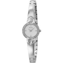 Bulova 96X111 Watch Crystal Ladies - White Dial