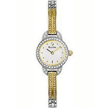 Bulova Crystal Gold-Tone Women's Watch 98L108