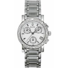 Bulova Women`s Diamond Marine Star Chronograph Watch