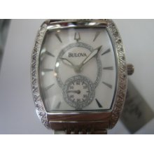 Bulova Women's Watch Quartz Diamond Mop Dial Stainless S Original Edition